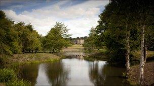 A view of Bretton Hall in the Yorkshire Sculpture Park Pic: Jonty Wilde