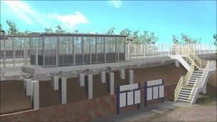 Image of how one of the platforms will look (from Network Rail)