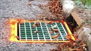 Replaced drain cover