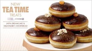 Krispy Kreme's "new tea time treats"