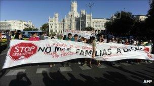 Protest against evictions 25 September