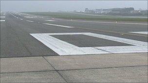 Guernsey Airport's runway