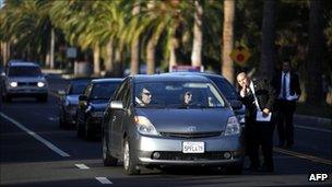 Guests arriving at Steve Jobs memorial