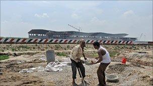 The site of the F1 track near Delhi, India