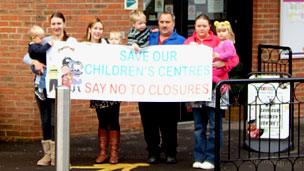 Children's Centre protests