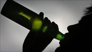 Generic image of a teenager drinking