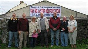 Heliport campaigners