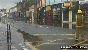 Flooding in Troon