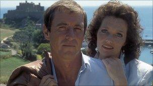 John Nettles as Jim Bergerac and Louise Jameson as Susan Young