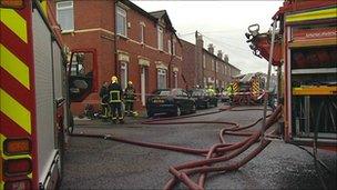 Firefighters in Greater Manchester