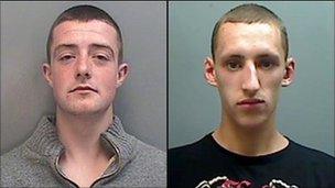 Jordan Blackshaw and Perry Sutcliffe-Keenan. Photos supplied by Cheshire Police