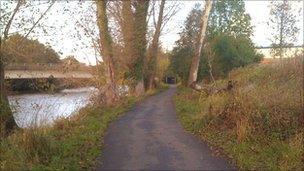 The Taff Trail in Llandaff North, Cardiff