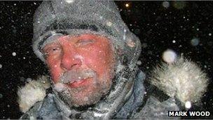 Mark Wood on an arctic expedition