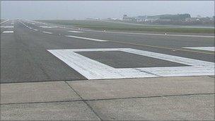 Guernsey Airport's runway