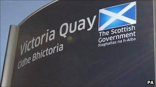 Scottish government sign