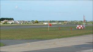 Guernsey Airport's runway