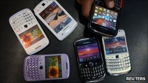 Blackberry smartphones