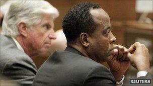 Dr Conrad Murray in court in LA on 19 October 2011