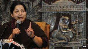 Tamil Nadu Chief Minister J Jayalalitha