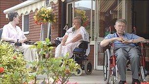 Residents at the Helen Ley Centre