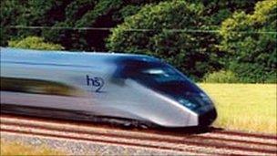 HS2 train