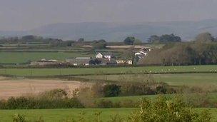 Countryside near Llandow industrial estate