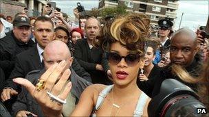 Rihanna in Belfast