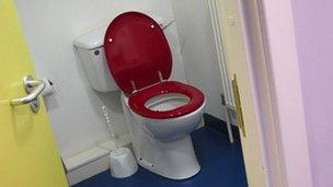 Toilet designed for dementia patients