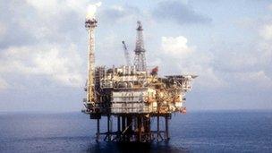 North Sea oil platform