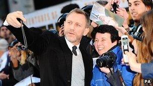 Daniel Craig at the Tintin premiere