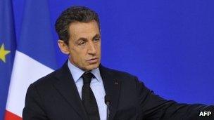 French President Nicholas Sarkozy