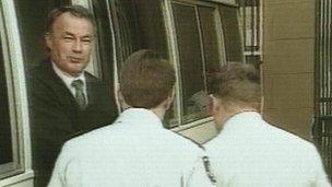 Video grab of Ivan Milat at his trial in 1996