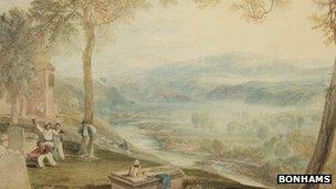 The watercolour by JMW Turner