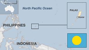 Map of Palau