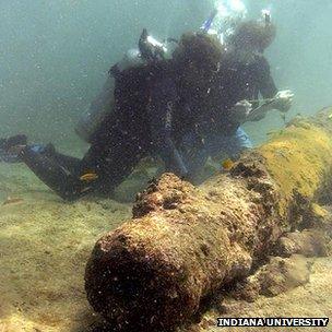 Wreck of Captain Kidd's ship