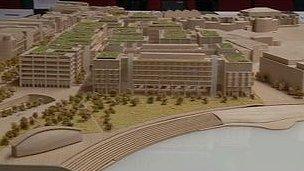 Model of proposed development at the Esplanade Quarter