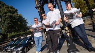 (L-R) Funky Kabs' Paul Evans, Andrew Barry, Jason Bentley and Judith Thomas