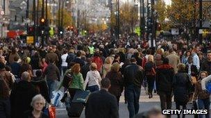 Busy UK street