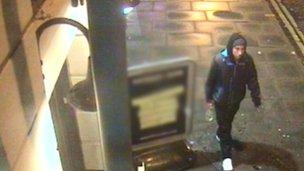 CCTV image of suspect