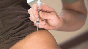 Injecting fertility drugs