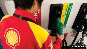 Shell petrol pump attendant