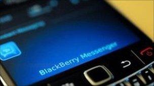 Blackberry smartphone