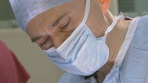 Surgeon operating