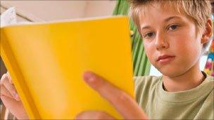 Boy reading