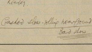 Sir Douglas Bader's log book: an extract