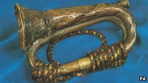 The bugle that sounded the Charge of the Light Brigade in 1854