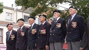 Ex-servicemen at the D-day commemorations in June 2011