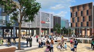 Artist's impression of the Southwater scheme