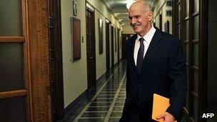 Greek PM Papandreou 1 Nov 2011