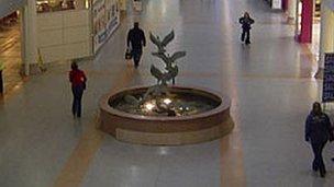 Airport fountain